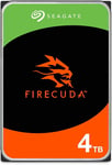 FireCuda, 4 To, Disque dur interne - CMR 3,5 pouces SATA 6 Gbits/s 7 200 tr/min, 256 Mo de mémoire cache, 300 To/an, 3 ans Rescue Services (ST4000DXZ05)