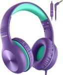 Casque Audio Enfant, Casque Enfant Audio Filaire Avec Microphone, 85/94Db Limite De Volume, Sonore Hd, Fonction De Partage, Casque Enfant Pliable Pour Ipad/Tablet/Pc/Voyage/École, [CAS311800]