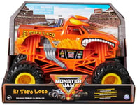 Monster Jam, Official El Toro Loco Monster Truck, Collector Die-Cast Vehicle, 1:24 Scale, Kids’ Toys for Boys and Girls Aged 3 and up