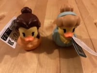 BNWT New Disney Princess Bath Duck Toys - Cinderella & Belle