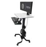 Ergotron WorkFit-C, Dual Sit-Stand Black, Grey Flat panel Multimedia c