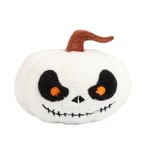 halloween pumpa kuddar, vit teddy fleece 3D pumpa-formade slängkuddar dekoration - Perfet style 1