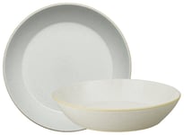 Denby 4 Piece Stoneware Pasta Bowls - Cream