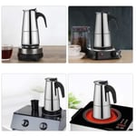 300ML Moka Pot Stainless Steel Italian Ergonomic Design Insulated Coffee Pot