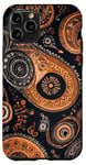 Coque pour iPhone 11 Pro Marron Moderne Paisley Mélanine Noir Pride BHM Design Africain