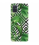 Coque Galaxy S20 PLUS Jungle tropical exotique geometrique noir blanc