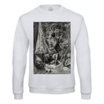 Sweat Shirt Homme Don Quichotte Illustration Gustave Dore Roman Gravure