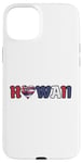 Coque pour iPhone 15 Plus Rouge blanc et bleu Hawaï avec cœur drapeau hawaïen