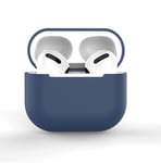 Fodral för AirPods 3 Silikon mjukt hörlursfodral Mörkblått (fodral C)