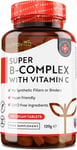 Super Vit B Complex (B1-B2-B3-B5-B6-B12 & VIT C) 365 Vegan Tablets - Immunity