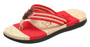 SK Studio Mens Flip Flop Sandal Comfort Casual Thong Sandals Outdoor Style 2 Red C UK 5