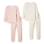 Amazon Essentials x Sofia Grainge Pyjama en Coton, Coupe ajustée Mixte Bébé, Lot de 2, Moutons/Petits Lapins, 18 Mois