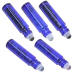 Professional Blue Essential Oil Roller Bottle Simple Portable Glass Roll On HEN