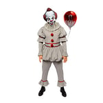 AMSCR Déguisement pour homme Pennywise le clown pour adulte - Cirque d'Halloween - Poitrine : 106,7 cm