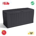 Keter Marvel 270L Garden Box Storage Keter for Tools Heavy Duty Waterproof Grey