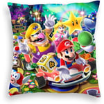 Super Mario Kuddeöverdrag Dekorativ Kudde Hem Soffa Säng Barnrum Dekoration #4 #4 45*45cm