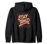 Nice Stay Tuned Emblem Zip Hoodie