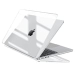 EooCoo Coque Compatible avec MacBook Air 13.6 Pouces M2 M3 A2681 A3113, 2022 2024 Release avec Touch ID, Protection Coque Rigide en Plastique pour MacBook Air 13,6" M3 M2 - Transparent Cristal Clair