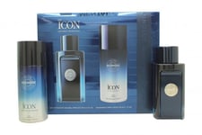 ANTONIO BANDERAS THE ICON GIFT SET 100ML EDT + 150ML DEODORANT SPRAY - MEN'S