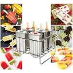 Stainless Steel Molds Mold Pop Lolly Popsicle Ice Cream Stick Holder Kitchen