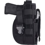 Universal Taktiskt Holster för Högerhänta Molle Pistolhölster Combat Airsoft Bälteshölster Multicam för Högerhänta (Svart)