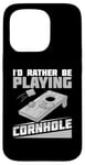 Coque pour iPhone 15 Pro Jeu de cornhole amusant lancer compétition sportive