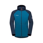 Mammut Veste à capuche Aconcagua Ml pour homme [101401] Couche intermédiaire, bleu, XL