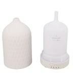 (White US Plug)Essential Oil Diffuser Humidifier Ceramic Rhomboid UK