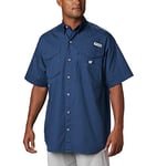 Columbia Men’s PFG Bonehead Short Sleeve Fishing Shirt, 100% Cotton,Carbon,3X