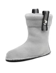 Ladeheid Chaussettes de bottes en caoutchouc pour enfants avec fermeture Chaussettes chauffantes pour bottes de pluie LA-CA-01 LA-CA-03 LA CA-04, gris, 28/29 EU