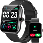 Montre Connect¿¿E Homme Femme Avec R¿¿Pondre/Num¿¿Roter, Montres Connect¿¿Es Iphone/Samsung/Android,Smartwatch Avec Ai& Alexa Int¿¿Gr¿¿ Sommeil,Fr¿¿Quence Cardiaque,Spo2,100+ Modes Sportifs