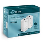 TP-LINK AV2000 GB Powerline Adapter Kit, AC Pass Through, 2 Ports - (TL-PA9020P