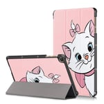 Pnakqil All-New Huawei MatePad T10/T10S 10.1'' Tablet Case Leather PU + PC Slim Shell Shockproof Stand Trifold Magnetic Auto Sleep/Wake Flip Protective Cover for Huawei MatePad T10/T 10s, Pink cat