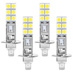 4-pack H1 6000k Supervita 80w LED-strålkastare Kit Dimljus Körning