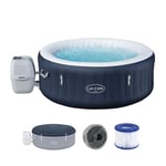 Bestway - Spa Gonflable Miami AirJet Efficacité énergétique pour 2 à 4 Personnes - 180 cm x 180 cm x 66 cm - Bleu