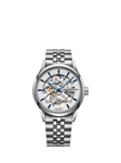 Raymond Weil Men's Freelancer 42 Calibre RW1212 Skeleton Automatic Bracelet Strap Watch, Silver