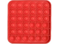 Magic Pop Game Sensory Toy Pop It Push Bubble Square Red Standard