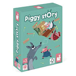 Janod - Piggy Story (bois et carton) - Jeu d'Adresse - 2 à 6 joueurs - Dès 3 ans - J02702