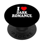 I Heart (Love) Dark Romance Reading Romans Livres PopSockets PopGrip Adhésif