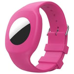 Apple AirTag Silikonarmband Barn rosa