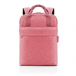 reisenthel Allday Backpack M twist berry - Sac à dos polyvalent pour la vie quotidienne, les voyages, le shopping ou le travail - Imperméable, bagage à main autorisé