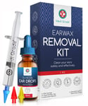 Medi Grade Ear Wax Removal Kit with Olive Oil Ear Drops - 100 Natural Ear Cleane