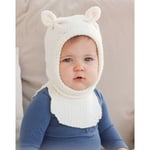 Sweet Teddy Balaclava by DROPS Design - Baby Elefantlue Strikkeoppskri - 3/4 Ã¥r