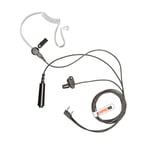 3 wire Covert Acoustic Earphone PTT Mic 2 Pin For Baofeng Two Way Radio