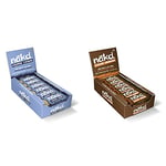 Nakd Cashew Cookie Natural Bars -Fruit & Nut Vegan - Gluten Free - Healthy Snack, 35 g (Pack of 18) & Cocoa Orange Natural Snack Bars - Vegan Bars - Healthy Snack - Gluten Free Bars 35 g (Pack of 18)