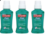 Colgate Plax Soft Mint Mouthwash Alcohol Free Bad Breath Control 250ml x 3