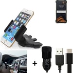 For Doogee S88 Plus + CHARGER Mount holder for Car radio cd bracket