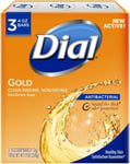 Dial Antibacterial Deodorant Bar Soap Advanced Clean Gold 4 oz 3 Bars