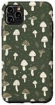 Coque pour iPhone 11 Pro Max Minimalist Green Mushroom Pattern Phone Cover