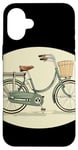 iPhone 16 Plus Girl bike with bicycle basket for boys and girls Case